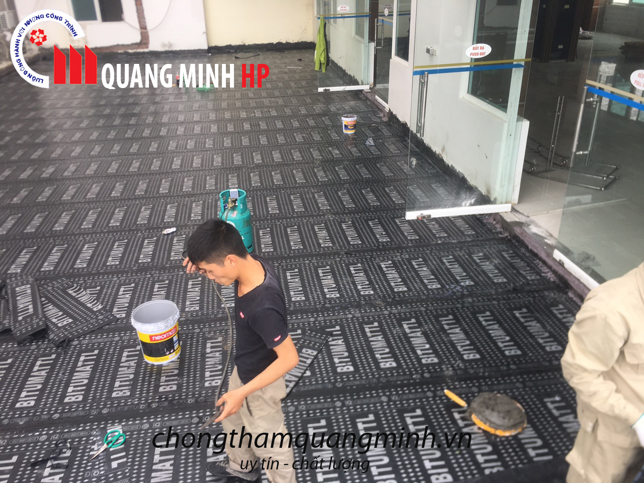 PHƯƠNG PHÁP CHỐNG THẤM SÀN MÁI ( SÀN VỆ SINH ) BẰNG MÀNG CHỐNG THẤM DẠNG KHÒ